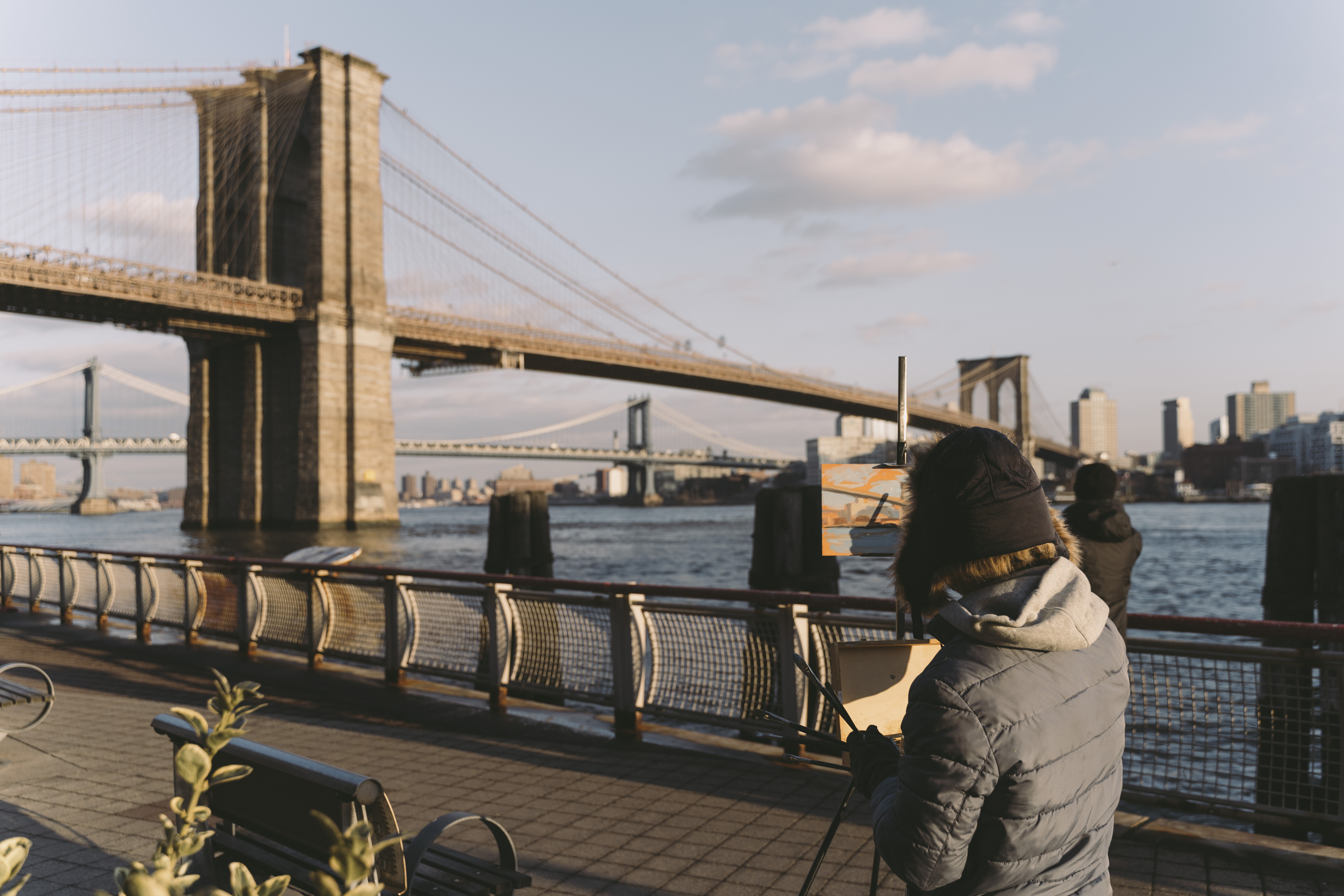 Painting Brooklyn Bridge